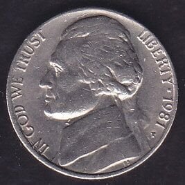 Amerika 5 Cent 1981 P