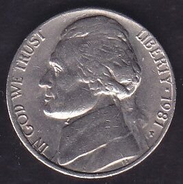 Amerika 5 Cent 1981 P