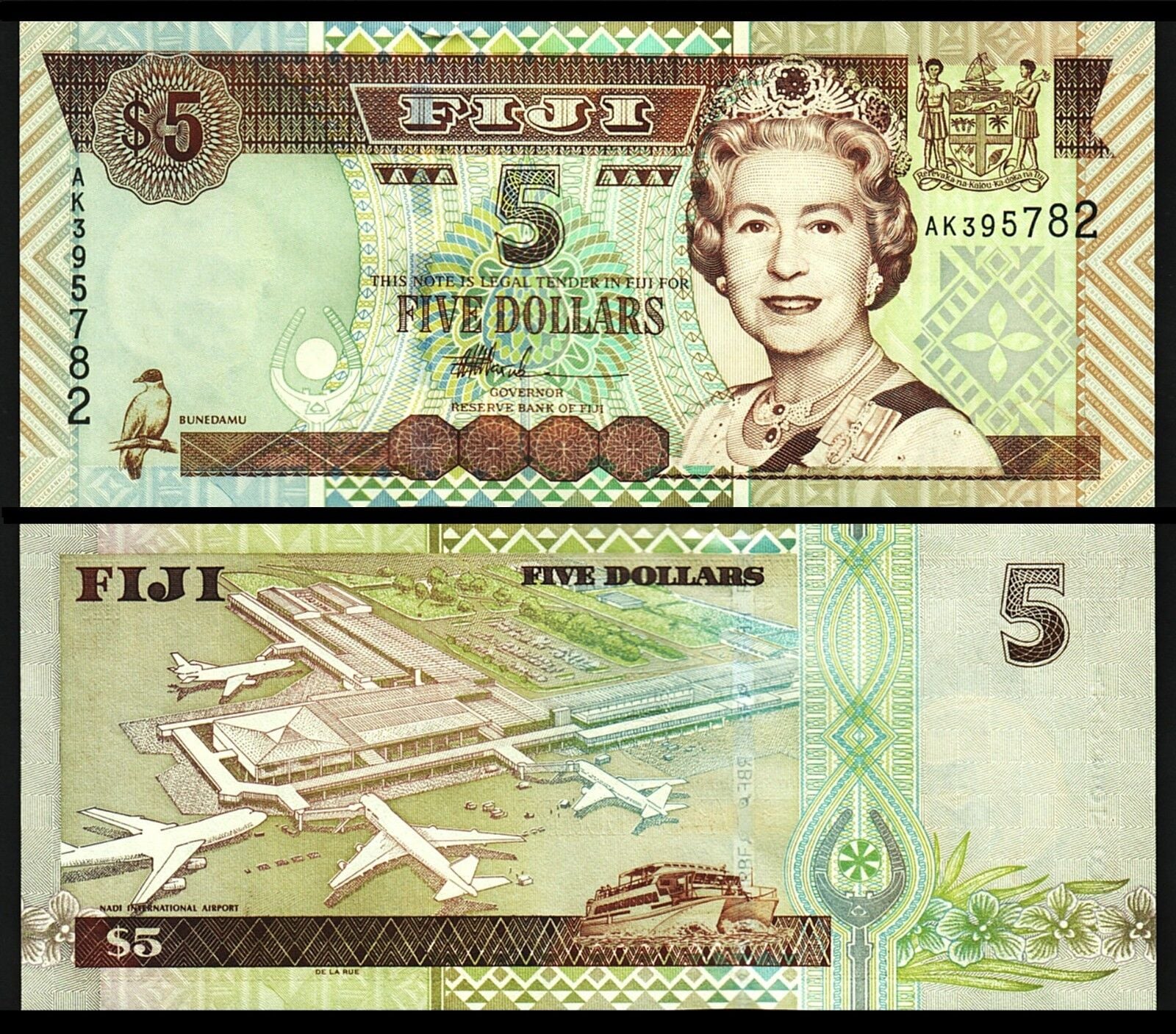 Fiji 5 Dolar 2002 Çil Pick 105