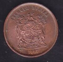 Güney Afrika 1 Cent 1997