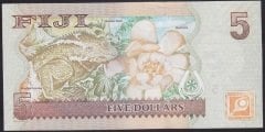 FİJİ 5 DOLAR 2007 ÇİL KRALİÇE  eski para alan yerler