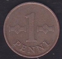 Finlandiya 1 Penni 1967