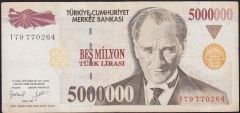 7.Emisyon 5 000 000 Lira I79 770264 Çok Temiz