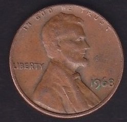 AMERİKA 1 CENT 1968