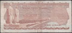 6.Emisyon 1.Tertip 20 Lira B44 351447 Çok Temiz