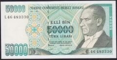 7.Emisyon 2.Tertip 50000 Lira L46 483330 Çilaltı Çil