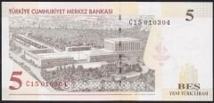 8.Emisyon 5 YTL C15 010304 Çil