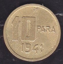 1941 Yılı 10 Para Çok Temiz