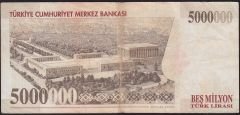 7.Emisyon 5 000 000 Lira I78 450432 Çok Temiz+