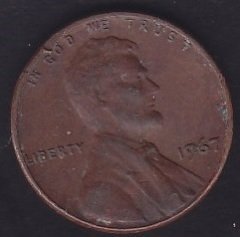 AMERİKA 1 CENT 1967