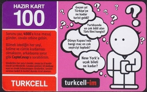 TURKCELL HAZIR KART 100 KONTÖR - turkcell-im - SKT 2009