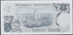 Arjantin 5 Pesos 1974 Çil