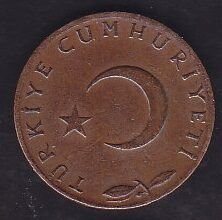 1961 Yılı 5 Kuruş