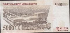 7.Emisyon 5 000 000 Lira I76 649470 Çok Temiz+