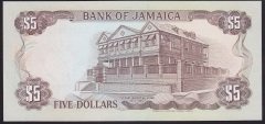 Jamaika 5 Dolar 1991 Çil Pick 70d