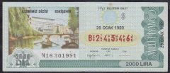 1989 29 OCAK ÇEYREK BİLET S SERİSİ