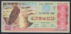1987 19 MAYIS YARIM BİLET Y SERİSİ