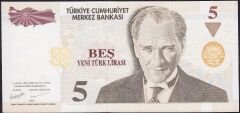 8.Emisyon 5 YTL B77 671408 Çil