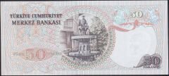 6.Emisyon 1.Tertip 50 Lira H72 781101 Çil