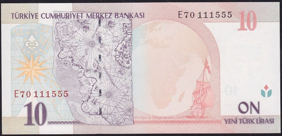 8.Emisyon 10 YTL E70 111555 Çil