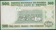 Rwanda 500 Frank 2008 ÇİL Pick 34