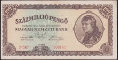 MACARİSTAN 100000000 PENGO 1946 ÇÇT