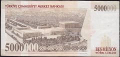 7.Emisyon 5 000 000 Lira F20 370341 Çok Temiz+