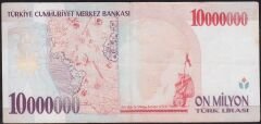 7.Emisyon 10 000 000 Lira C48 504799 Çok Temiz