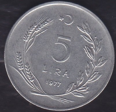 1977 YILI 5 LİRA