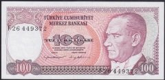 7.EMİSYON 2.TERTİP 100 LİRA F26 449372 ÇÇT +