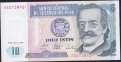 Peru 10 Intis 1987 Çilaltı