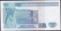Peru 10 Intis 1987 Çilaltı