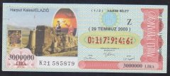 2003 29 TEMMUZ YARIM BİLET