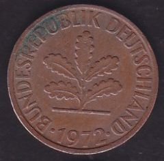 Almanya 2 Pfennig 1972 G