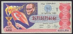 1982 19 MAYIS YARIM BİLET - Y SERİSİ