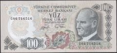 6.Emisyon 2.Tertip 100 Lira G86 716516 Çil