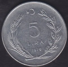 1979 YILI 5 LİRA