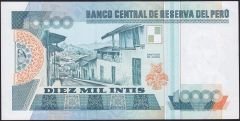 Peru 10000 Intis 1988 Çilaltı Çil