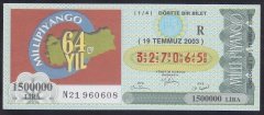 2003 19 TEMMUZ ÇEYREK BİLET