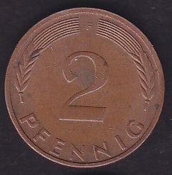 Almanya 2 Pfennig 1974 F