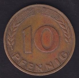 Almanya 10 Pfennig 1950 F