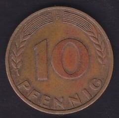 Almanya 10 Pfennig 1950 F