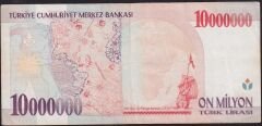 7.Emisyon 10 000 000 Lira C45 619367 Çok Temiz