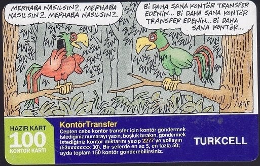 TURKCELL HAZIR KART 100 KONTÖR - KONTÖR TRANSFER - SKT 2008