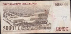 7.Emisyon 5 000 000 Lira J67 841835 Temiz