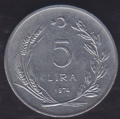 1974 YILI 5 LİRA