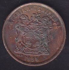 Güney Afrika 2 Cent 1996