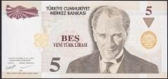 8.Emisyon 5 YTL B43 211444 Çil
