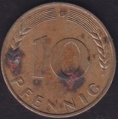 Almanya 10 Pfennig 1970 G