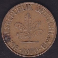 Almanya 10 Pfennig 1970 G